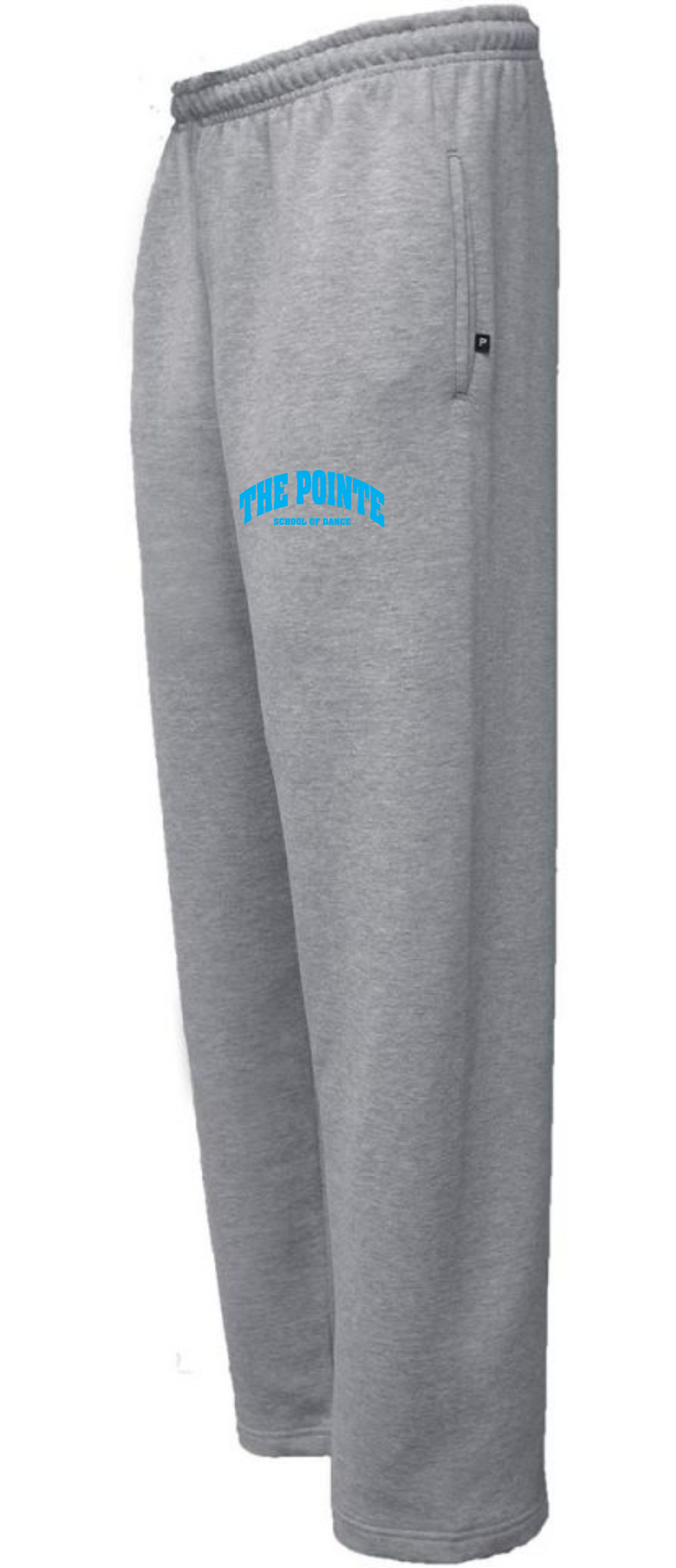 PSD OPEN BOTTOM GREY SWEATPANTS