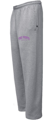 PSD OPEN BOTTOM GREY SWEATPANTS