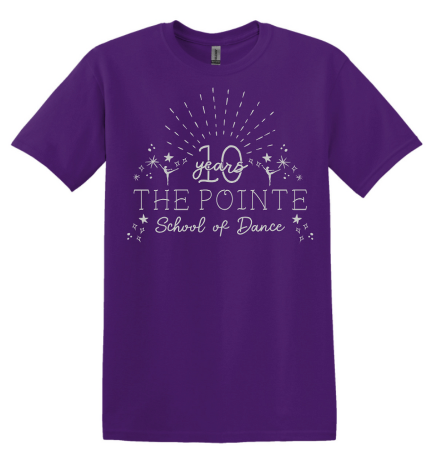 PSD 10 YEARS METALLIC TEE