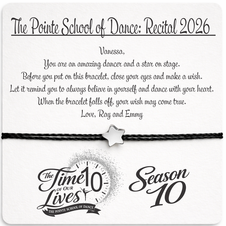 Recital 2026 Memorable Wish Bracelet (Order Deadline: May 1)