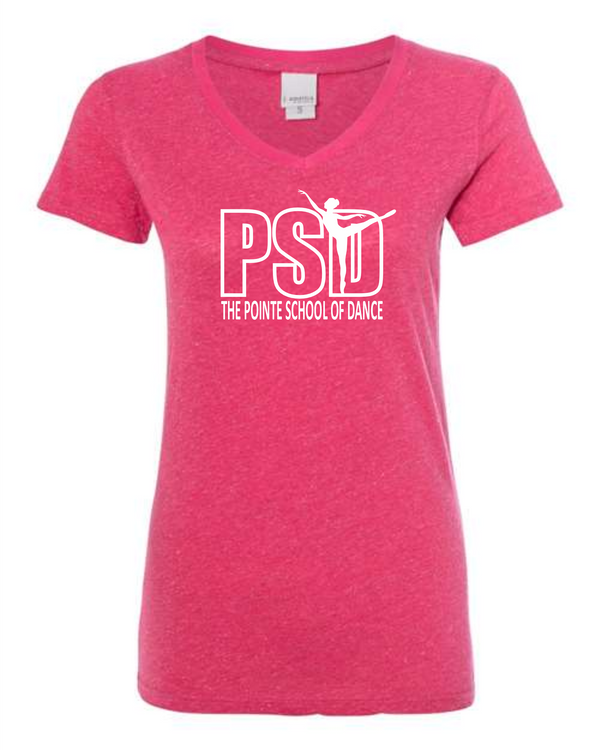 PSD GLITTER V-NECK TEE